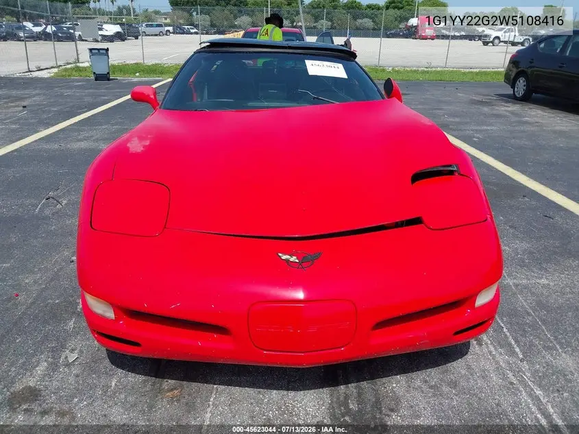 1998 Chevrolet Corvette VIN: 1G1YY22G2W5108416 Lot: 45623044