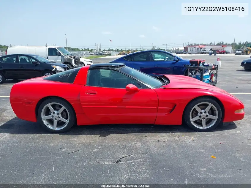 1998 Chevrolet Corvette VIN: 1G1YY22G2W5108416 Lot: 45623044