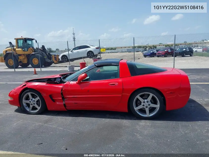 1998 Chevrolet Corvette VIN: 1G1YY22G2W5108416 Lot: 45623044
