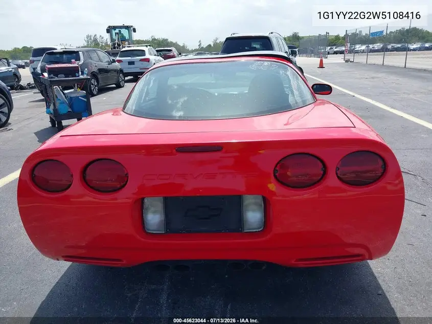 1998 Chevrolet Corvette VIN: 1G1YY22G2W5108416 Lot: 45623044