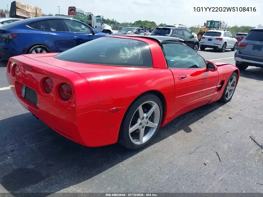 1998 Chevrolet Corvette VIN: 1G1YY22G2W5108416 Lot: 45623044