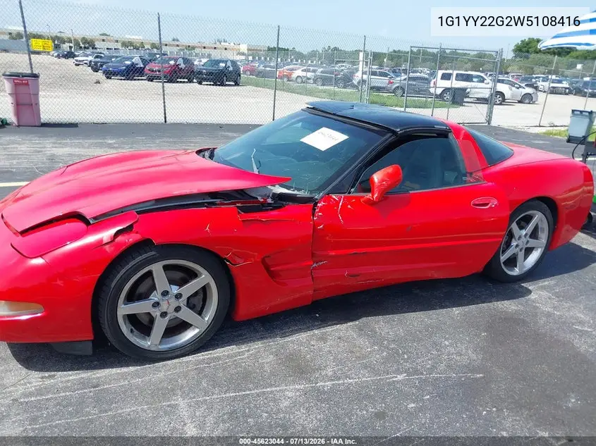 1998 Chevrolet Corvette VIN: 1G1YY22G2W5108416 Lot: 45623044