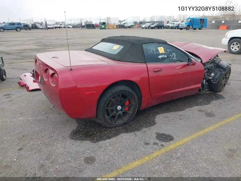 2000 Chevrolet Corvette VIN: 1G1YY32G8Y5108882 Lot: 44310463