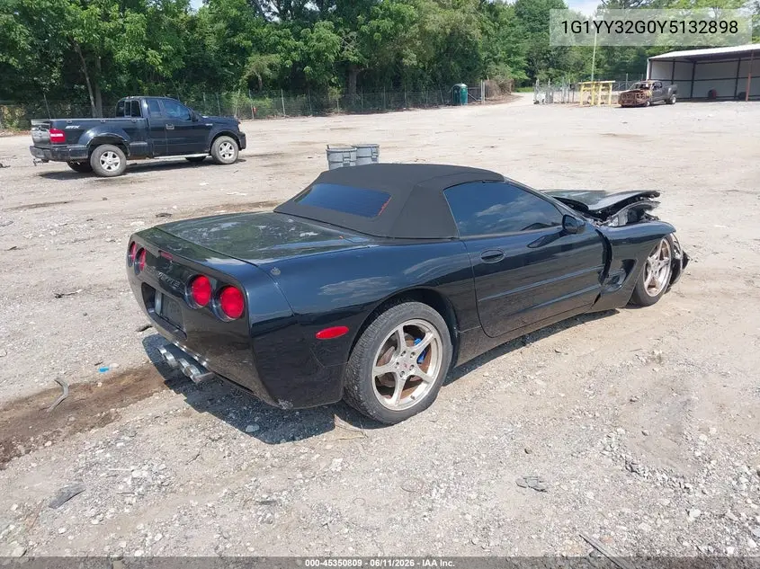 2000 Chevrolet Corvette VIN: 1G1YY32G0Y5132898 Lot: 45350809