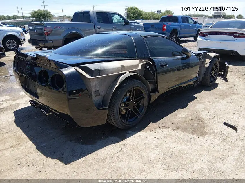 2001 Chevrolet Corvette VIN: 1G1YY22G715107125 Lot: 45366952