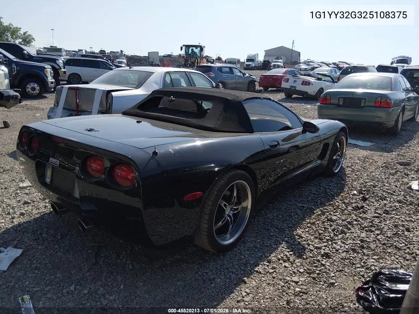 2002 Chevrolet Corvette VIN: 1G1YY32G325108375 Lot: 45520213