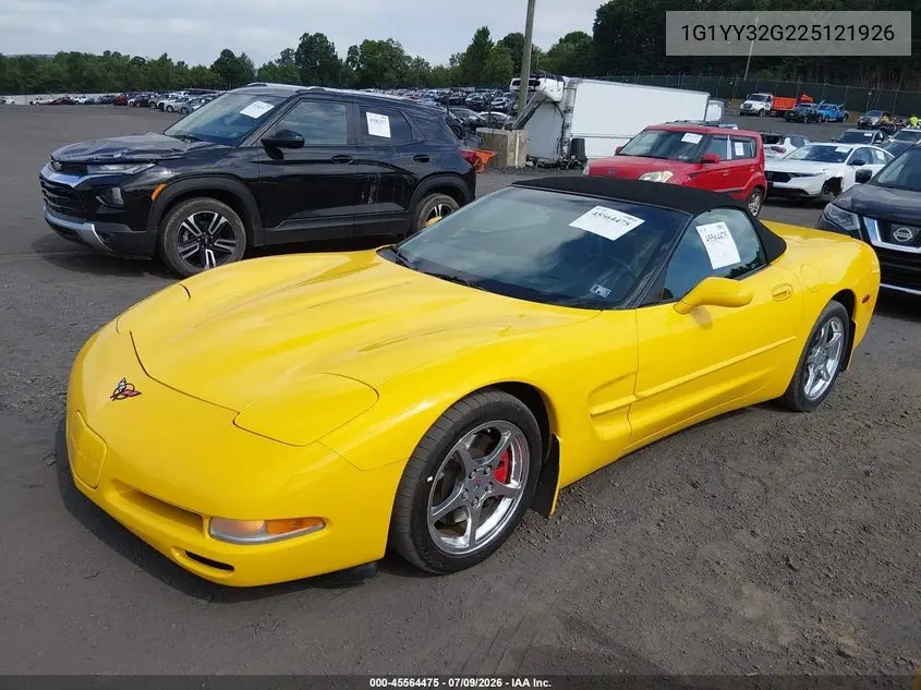 2002 Chevrolet Corvette VIN: 1G1YY32G225121926 Lot: 45564475