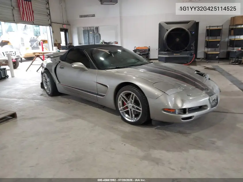 2002 Chevrolet Corvette VIN: 1G1YY32G425114525 Lot: 45661992