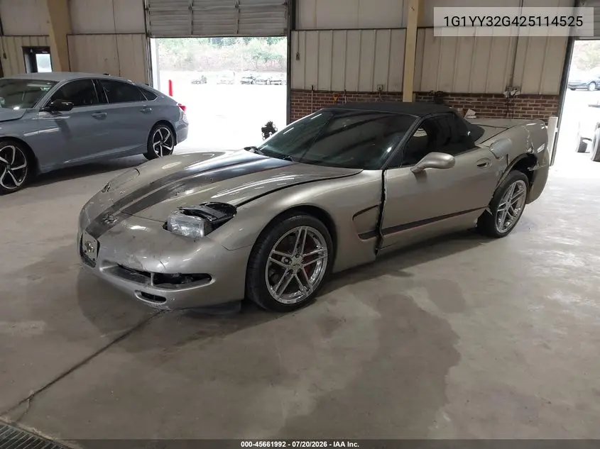 2002 Chevrolet Corvette VIN: 1G1YY32G425114525 Lot: 45661992