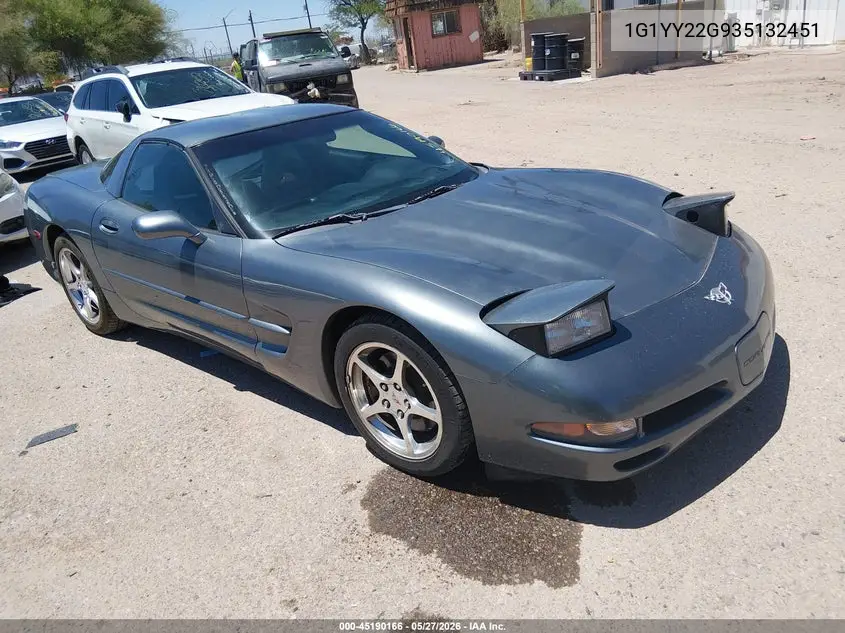 2003 Chevrolet Corvette VIN: 1G1YY22G935132451 Lot: 45190166