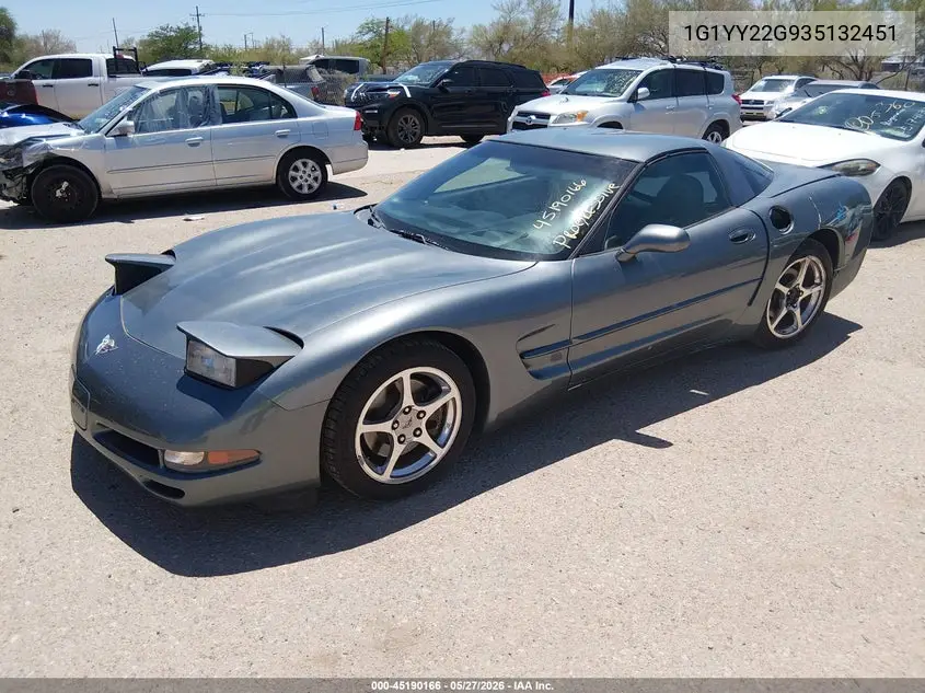 2003 Chevrolet Corvette VIN: 1G1YY22G935132451 Lot: 45190166