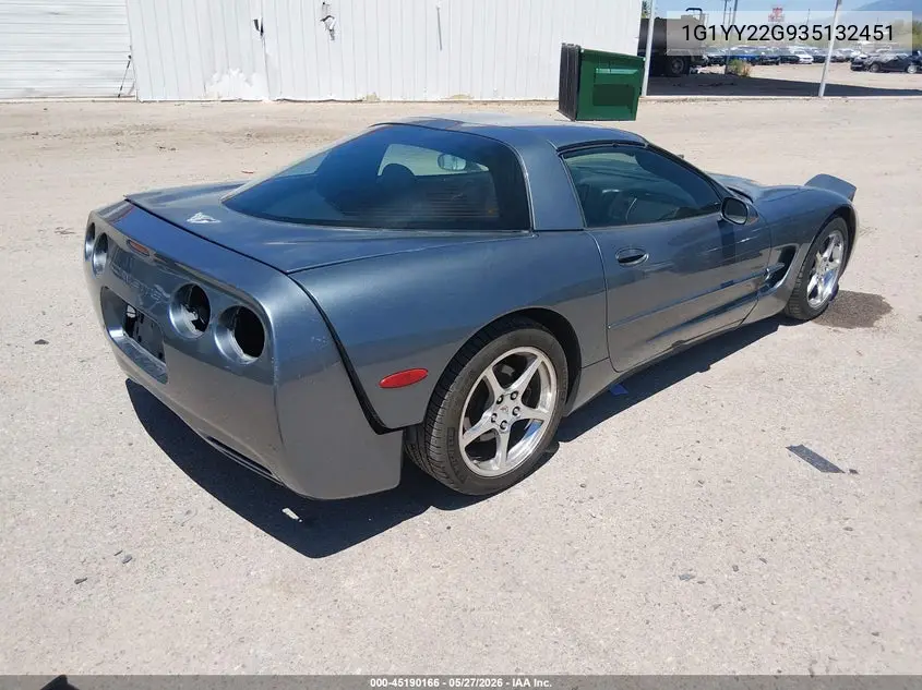 2003 Chevrolet Corvette VIN: 1G1YY22G935132451 Lot: 45190166