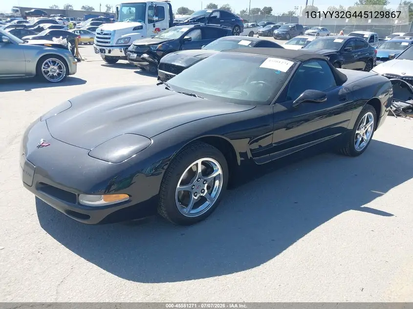 2004 Chevrolet Corvette VIN: 1G1YY32G445129867 Lot: 45581271