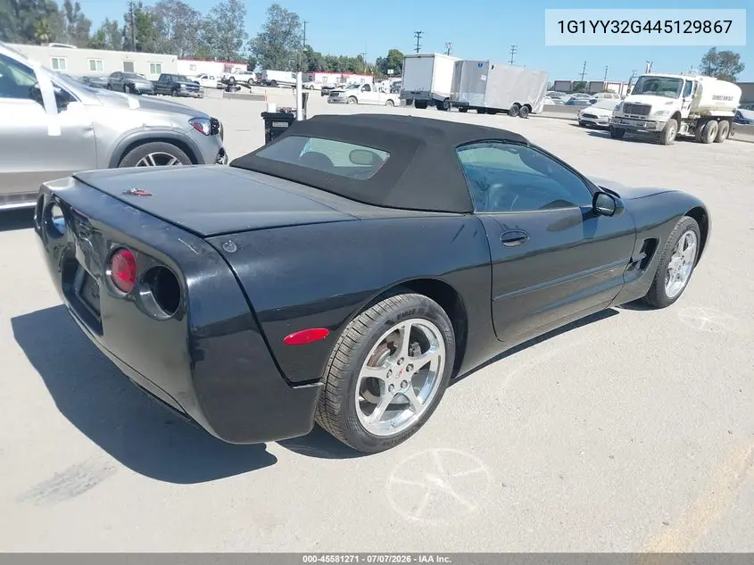 2004 Chevrolet Corvette VIN: 1G1YY32G445129867 Lot: 45581271