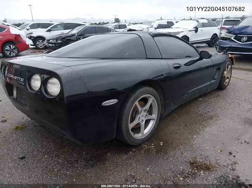 2004 Chevrolet Corvette VIN: 1G1YY22G045107682 Lot: 45611500