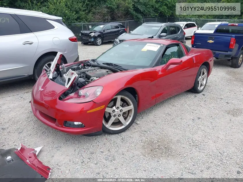 2005 Chevrolet Corvette VIN: 1G1YY24U955109998 Lot: 45555523