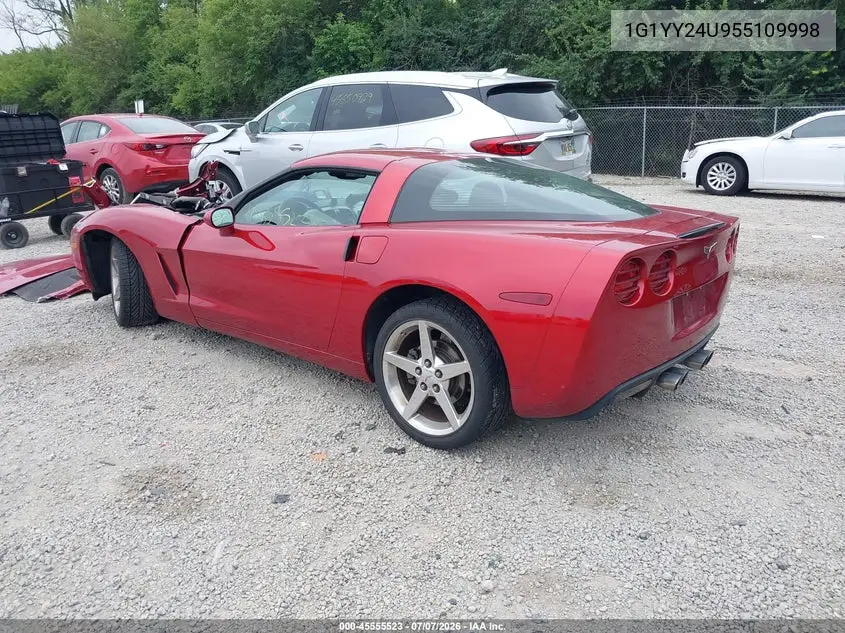 2005 Chevrolet Corvette VIN: 1G1YY24U955109998 Lot: 45555523