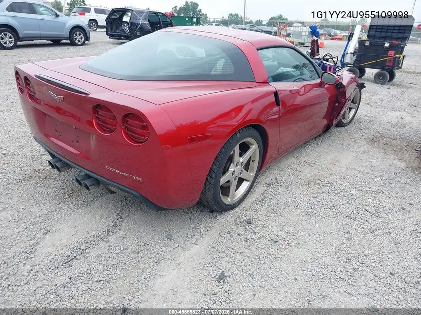 2005 Chevrolet Corvette VIN: 1G1YY24U955109998 Lot: 45555523