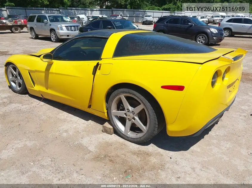 2007 Chevrolet Corvette VIN: 1G1YY26UX75116989 Lot: 45096178