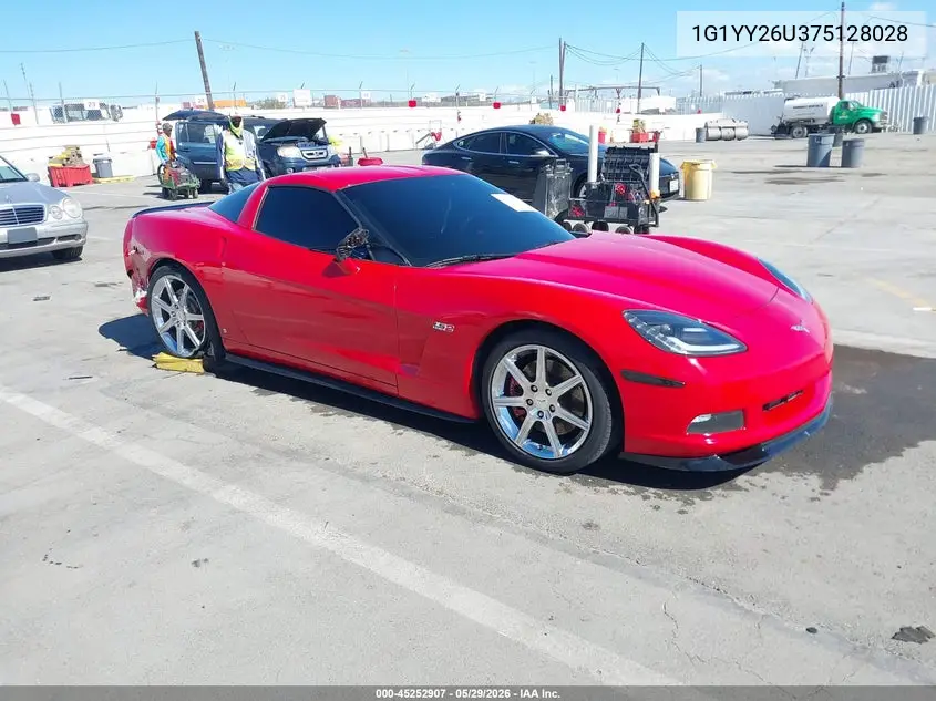 2007 Chevrolet Corvette VIN: 1G1YY26U375128028 Lot: 45252907