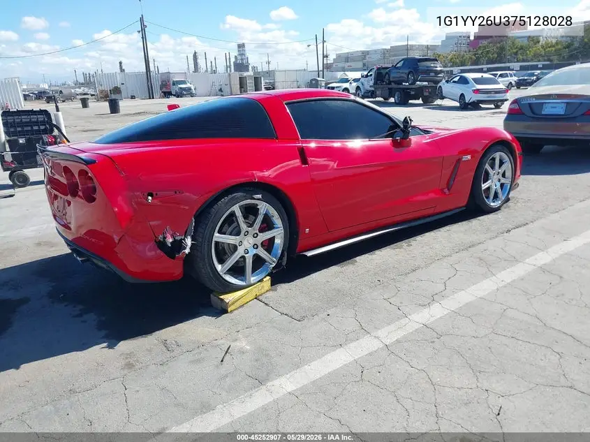 2007 Chevrolet Corvette VIN: 1G1YY26U375128028 Lot: 45252907