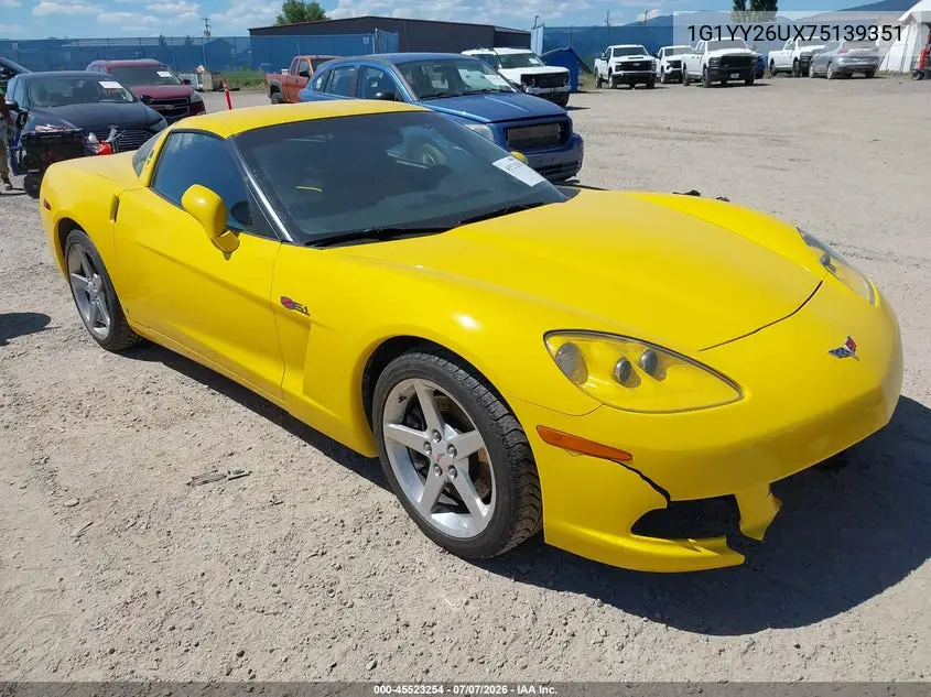 2007 Chevrolet Corvette VIN: 1G1YY26UX75139351 Lot: 45523254