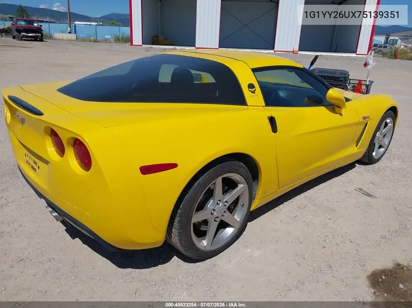 2007 Chevrolet Corvette VIN: 1G1YY26UX75139351 Lot: 45523254