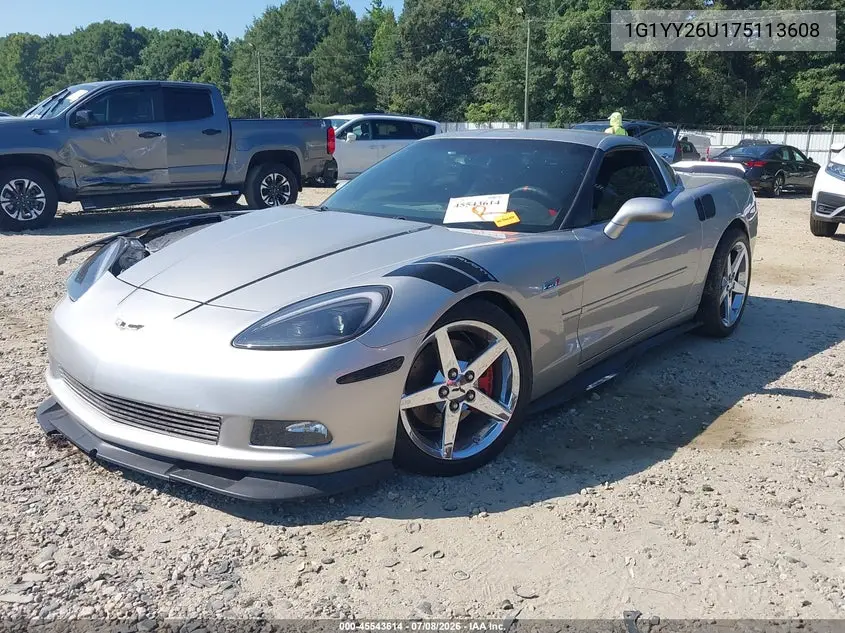 2007 Chevrolet Corvette VIN: 1G1YY26U175113608 Lot: 45543614