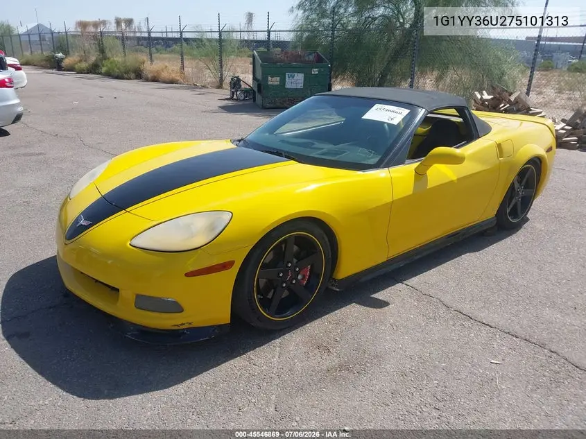 2007 Chevrolet Corvette VIN: 1G1YY36U275101313 Lot: 45546869