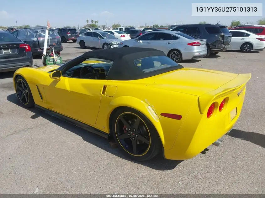 2007 Chevrolet Corvette VIN: 1G1YY36U275101313 Lot: 45546869