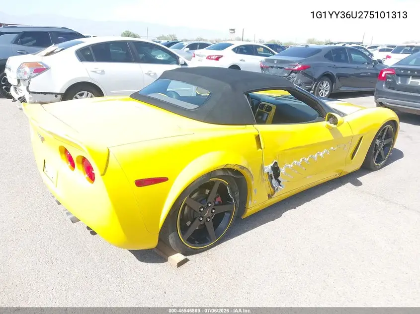 2007 Chevrolet Corvette VIN: 1G1YY36U275101313 Lot: 45546869
