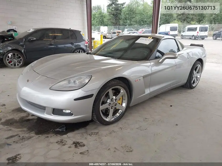 2007 Chevrolet Corvette VIN: 1G1YY26U675130713 Lot: 45574237