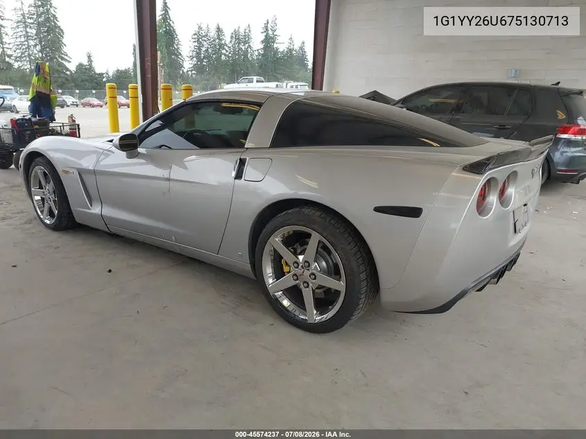 2007 Chevrolet Corvette VIN: 1G1YY26U675130713 Lot: 45574237