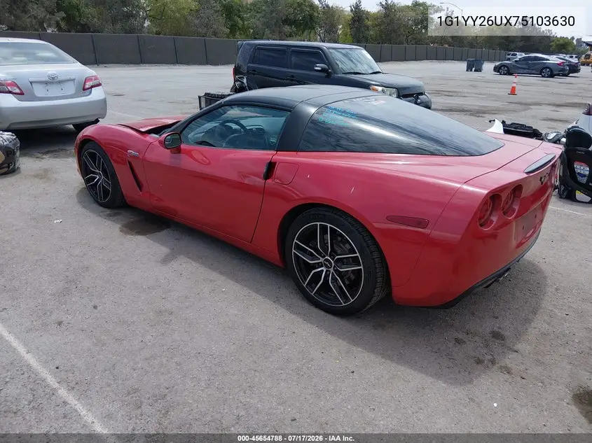 2007 Chevrolet Corvette VIN: 1G1YY26UX75103630 Lot: 45654788