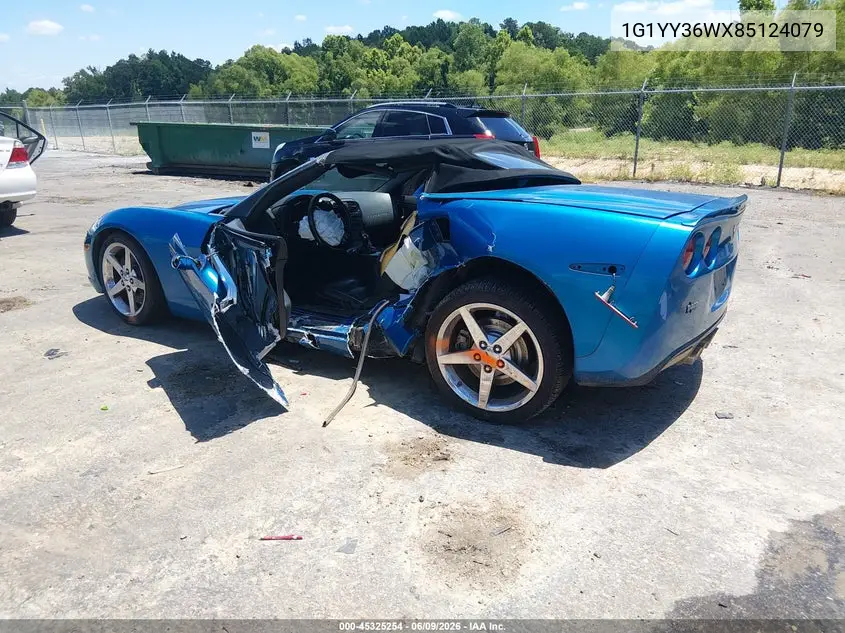 2008 Chevrolet Corvette VIN: 1G1YY36WX85124079 Lot: 45325254