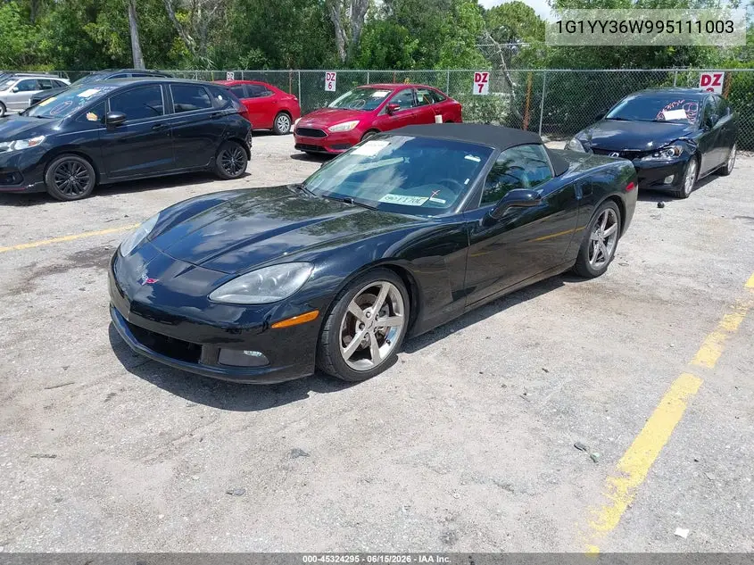 2009 Chevrolet Corvette VIN: 1G1YY36W995111003 Lot: 45324295