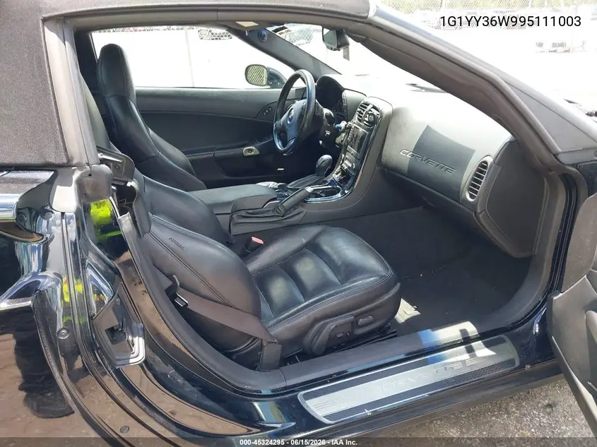 2009 Chevrolet Corvette VIN: 1G1YY36W995111003 Lot: 45324295