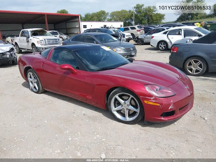2011 Chevrolet Corvette VIN: 1G1YC2DW0B5106533 Lot: 45501254