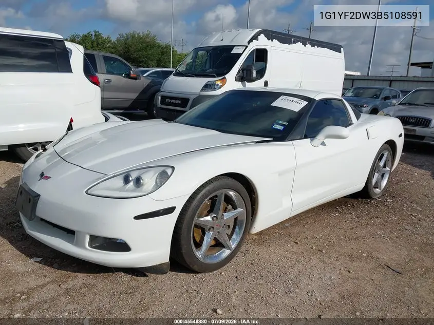 2011 Chevrolet Corvette VIN: 1G1YF2DW3B5108591 Lot: 45548880