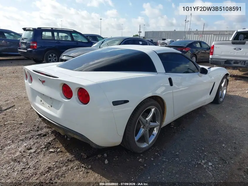 2011 Chevrolet Corvette VIN: 1G1YF2DW3B5108591 Lot: 45548880