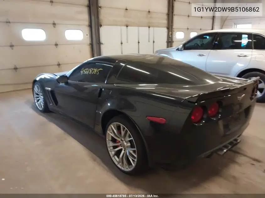 2011 Chevrolet Corvette Grand Sport VIN: 1G1YW2DW9B5106862 Lot: 45618785
