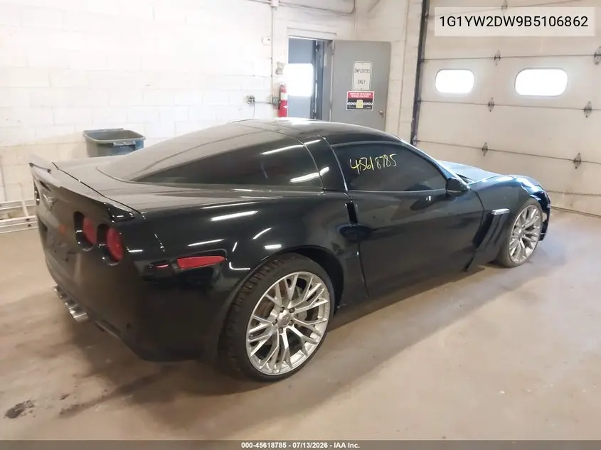 2011 Chevrolet Corvette Grand Sport VIN: 1G1YW2DW9B5106862 Lot: 45618785