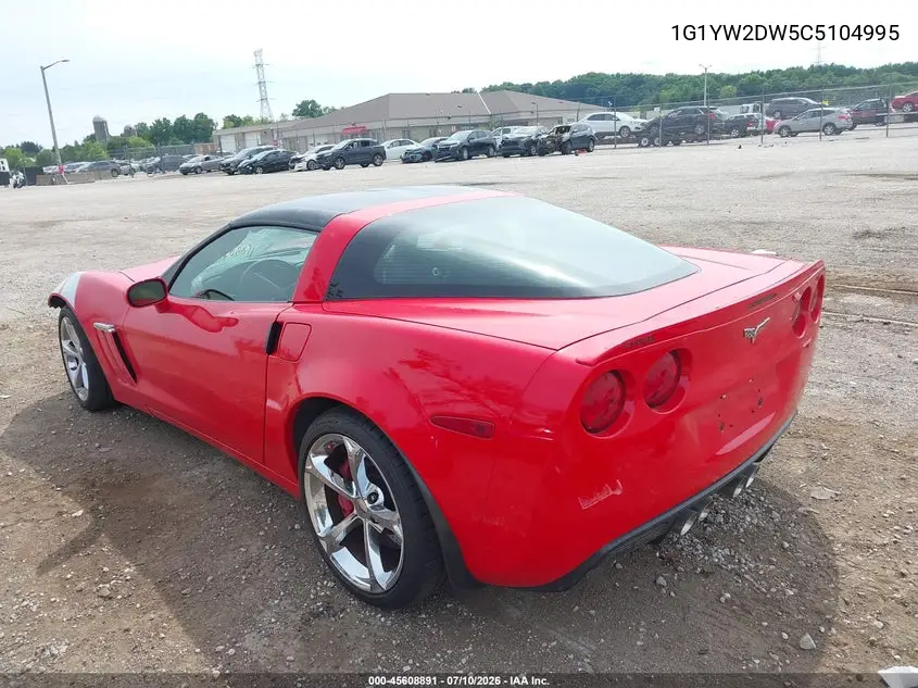 2012 Chevrolet Corvette Grand Sport VIN: 1G1YW2DW5C5104995 Lot: 45608891