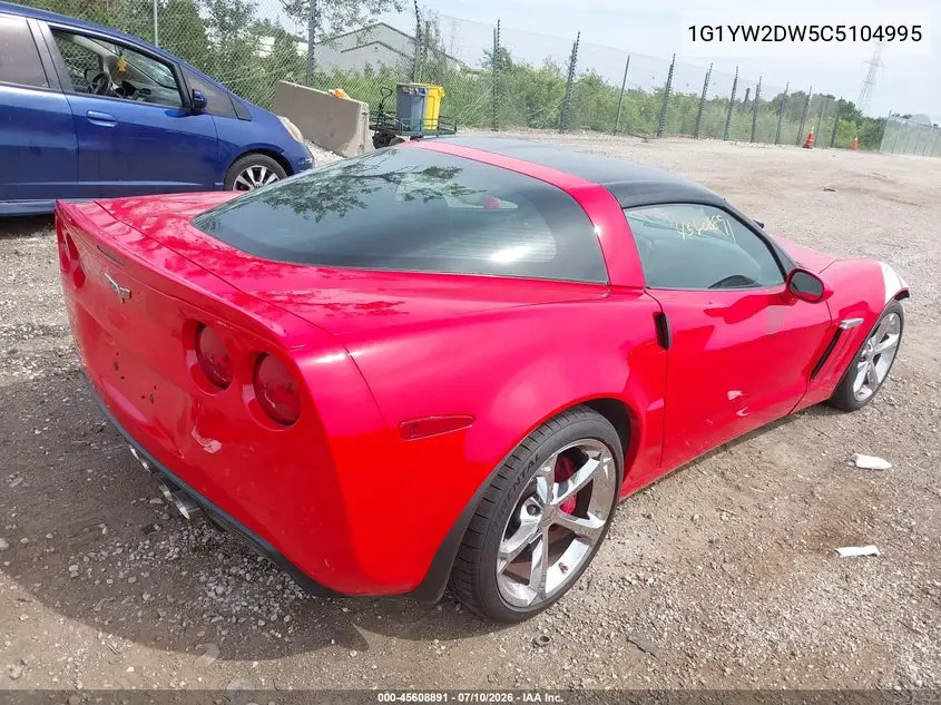 2012 Chevrolet Corvette Grand Sport VIN: 1G1YW2DW5C5104995 Lot: 45608891