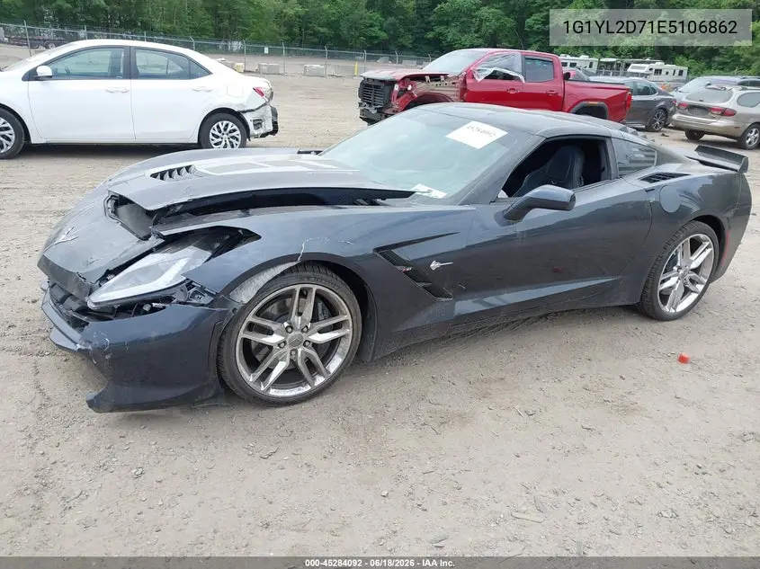2014 Chevrolet Corvette Stingray Z51 VIN: 1G1YL2D71E5106862 Lot: 45284092