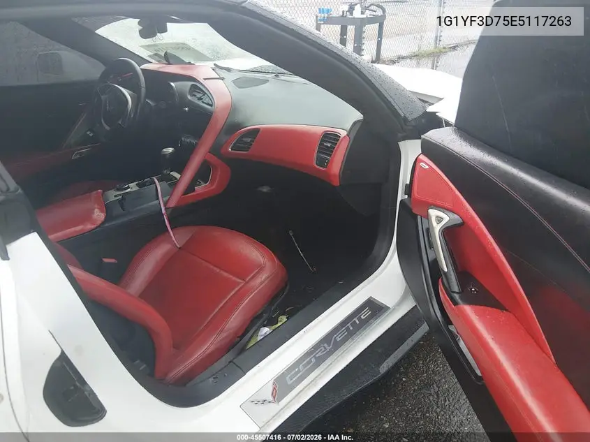 2014 Chevrolet Corvette Stingray VIN: 1G1YF3D75E5117263 Lot: 45507416