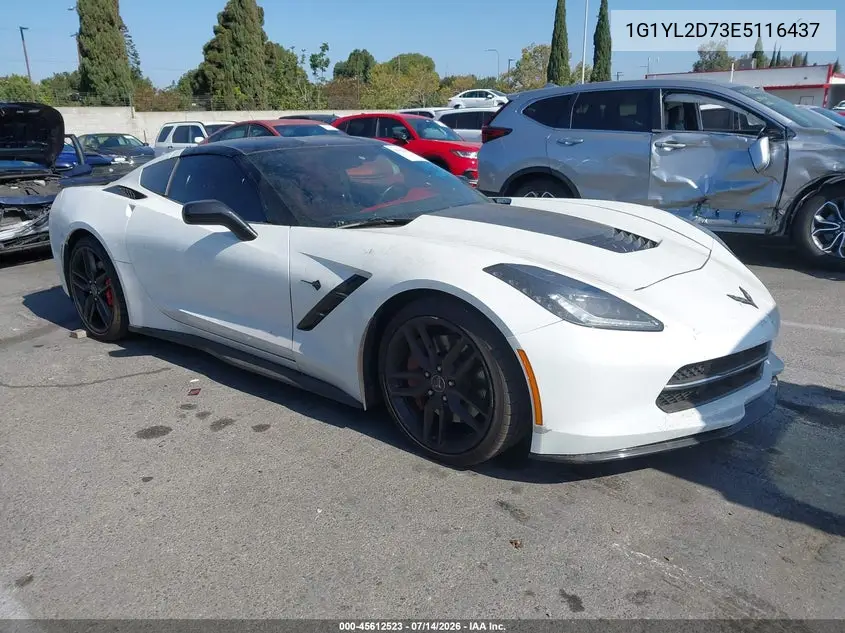 2014 Chevrolet Corvette Stingray Z51 VIN: 1G1YL2D73E5116437 Lot: 45612523