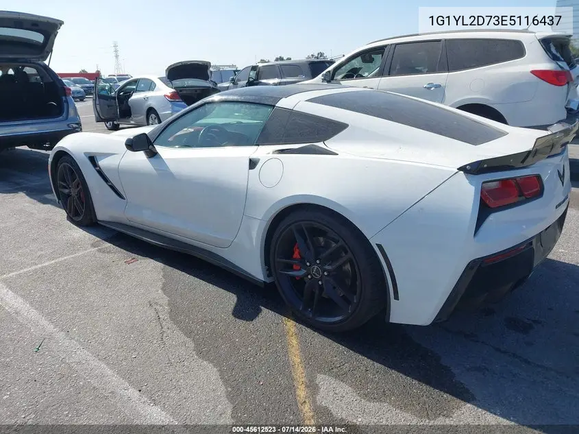 2014 Chevrolet Corvette Stingray Z51 VIN: 1G1YL2D73E5116437 Lot: 45612523