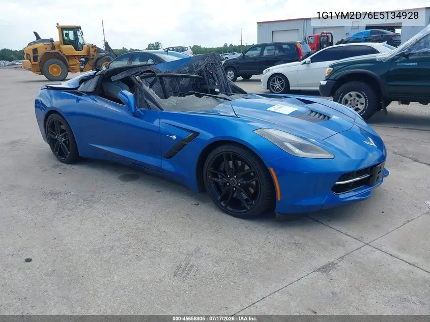 2014 Chevrolet Corvette Stingray Z51 VIN: 1G1YM2D76E5134928 Lot: 45658805