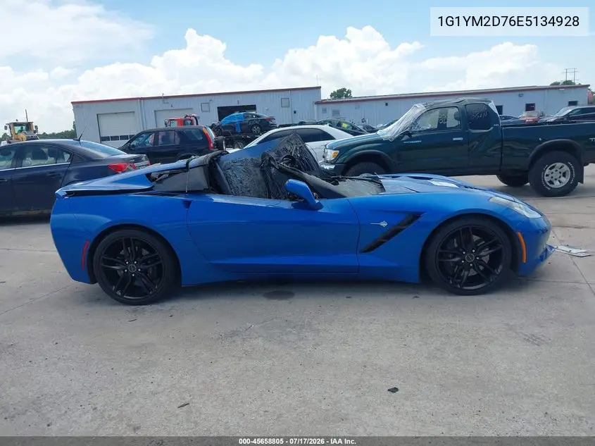 2014 Chevrolet Corvette Stingray Z51 VIN: 1G1YM2D76E5134928 Lot: 45658805